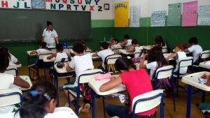 Alunos da Escola Cristo Rei, de Tocantinópolis