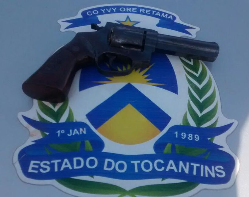 Arma de fogo apreendida com menores de idade em Araguaína