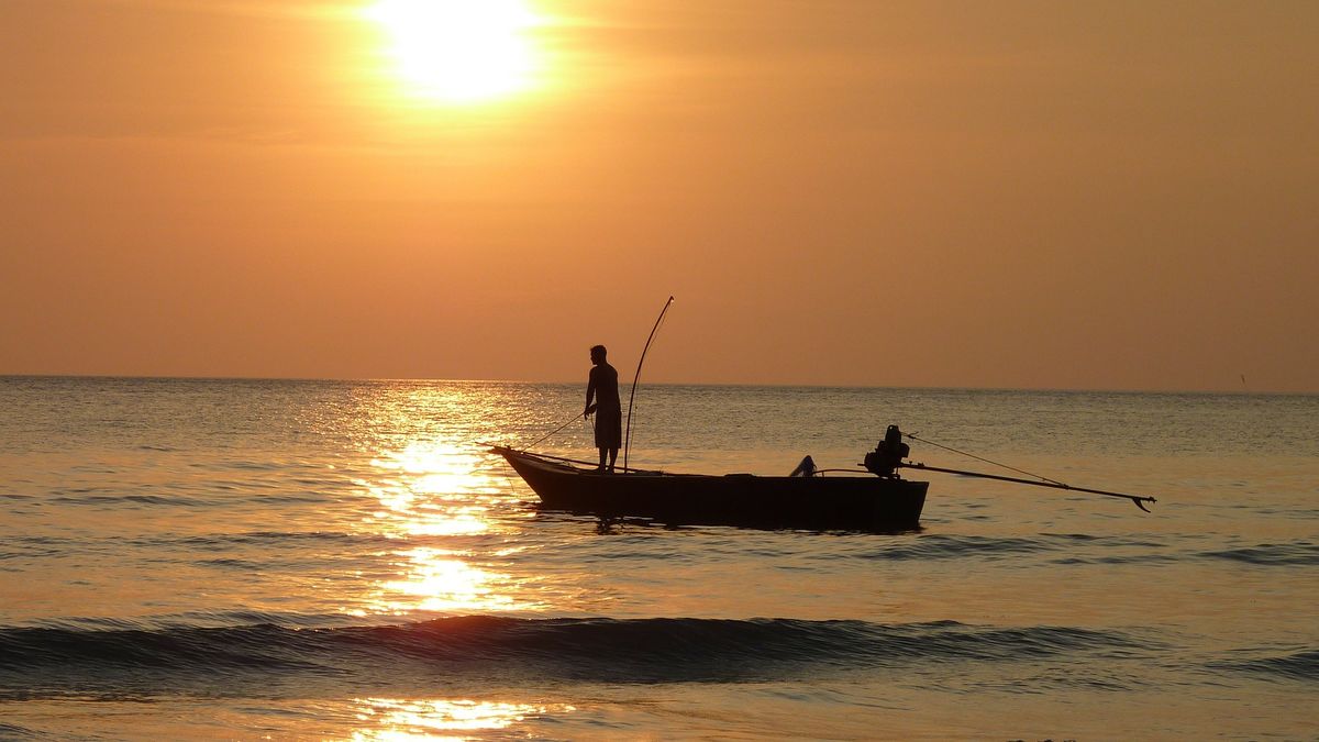 Pesca e Sol - Créditos Pixabay