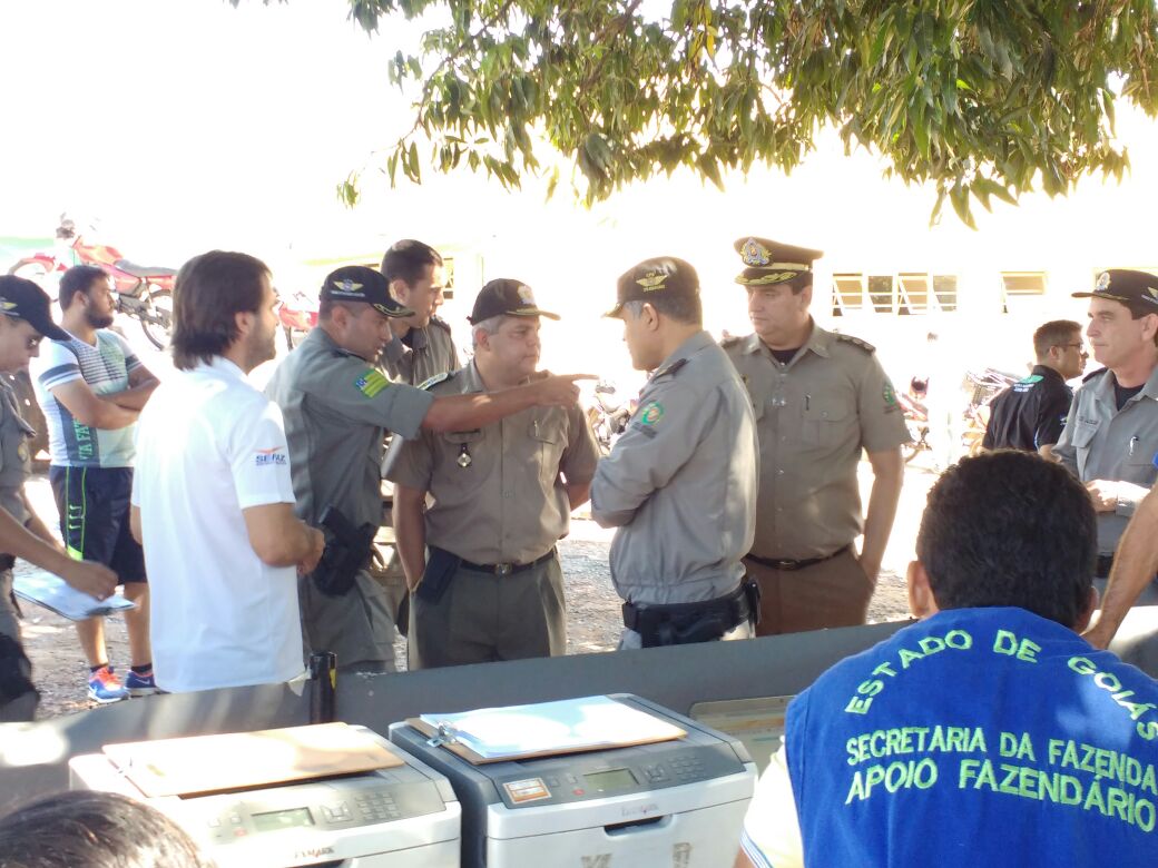Comandante Geral PMTO visita Batalhão de Polícia Fazendária no Goiás