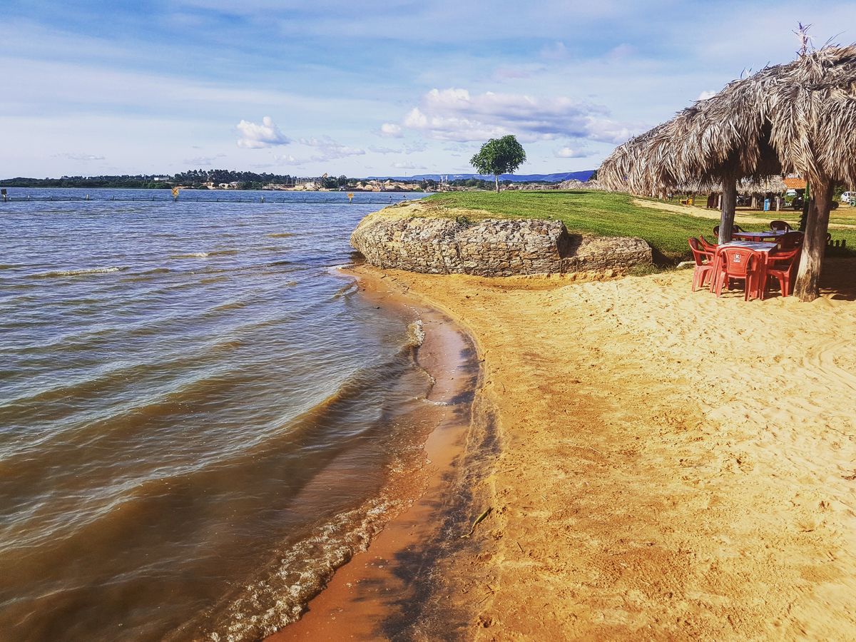 Praia das Arnos. Uma das mais belas praias de Palmas, Tocantins.