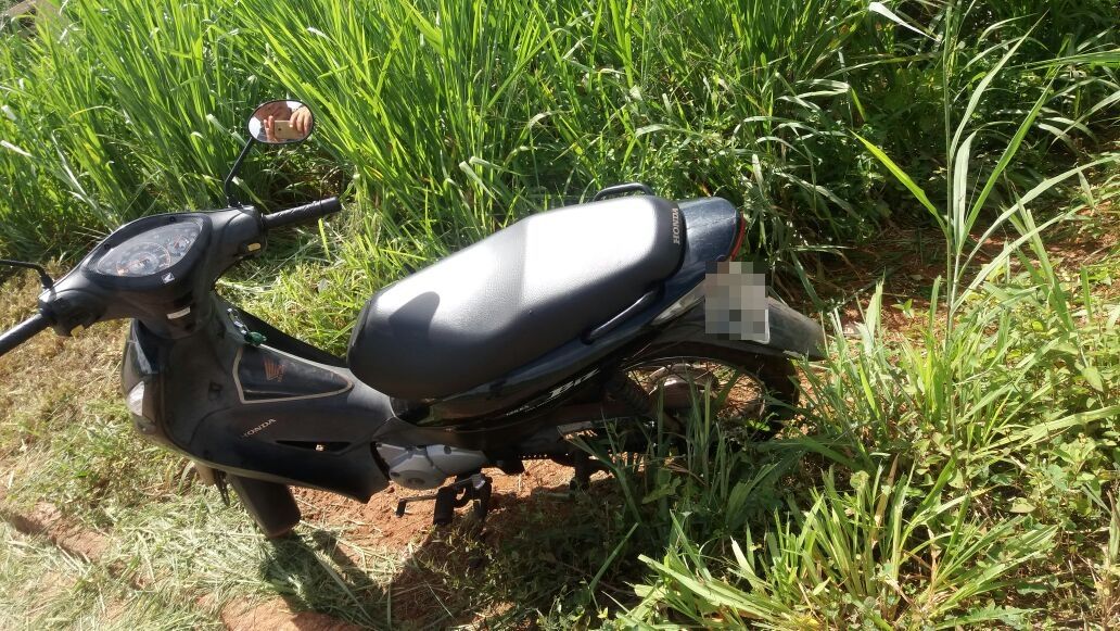 Motocicleta recuperada na Av Bernardo Sayão em Araguaína