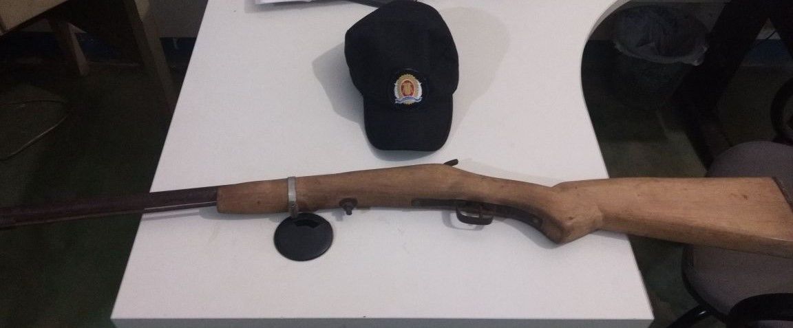 Arma apreendida pela PM em Sítio Novo