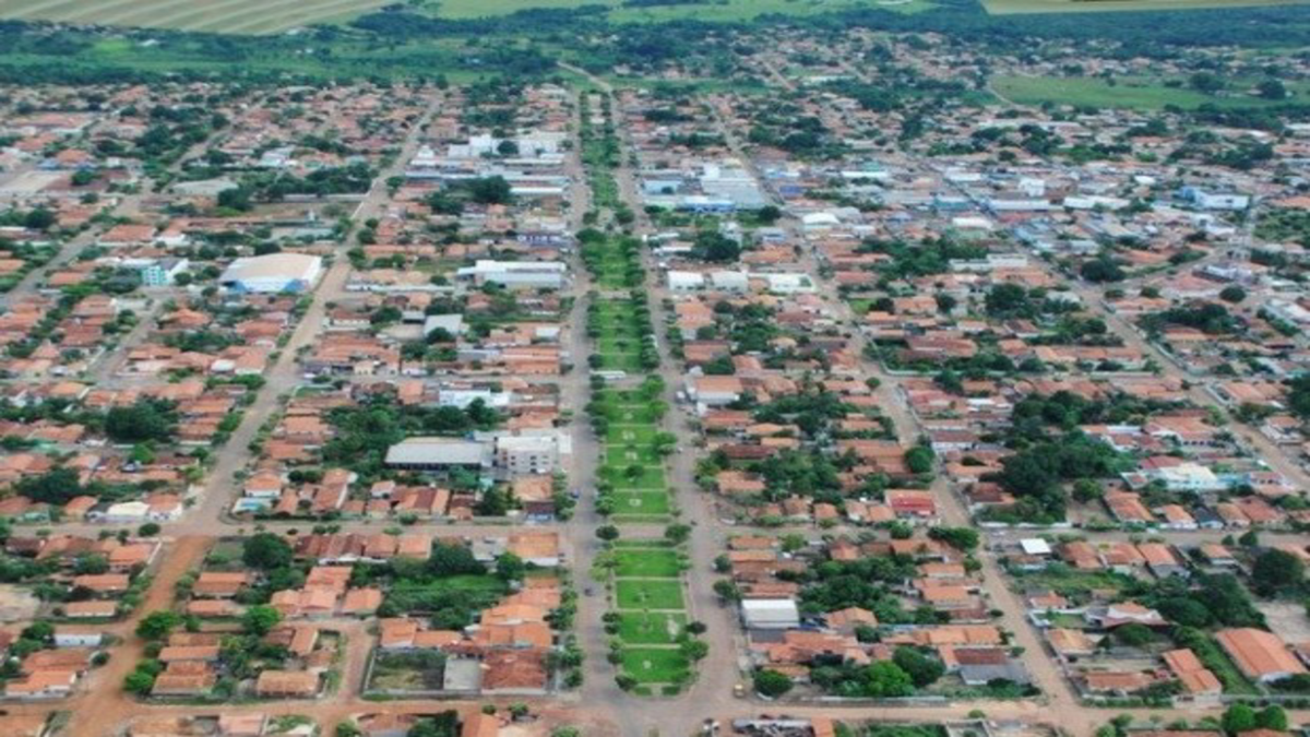 imagem aérea da cidade de Colinas - Tocantins