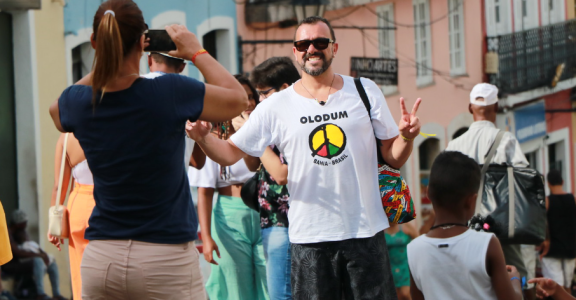 Turista Centro Histórico de Salvador Foto -Tatiana Azeviche/Turismo Bahia