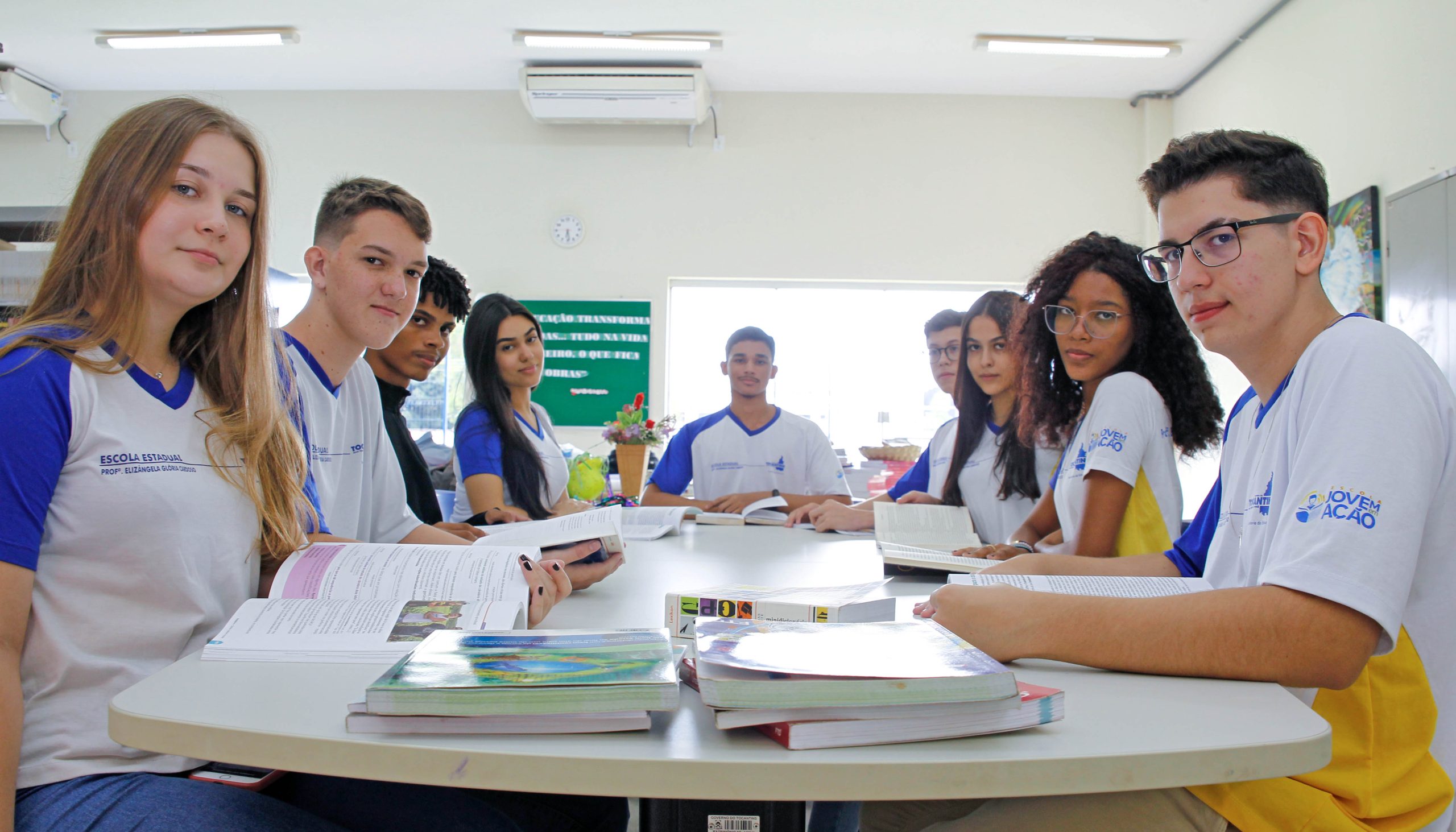 Alunos da Escola Estadual Elizângela Cardoso - Foto - Marcio Vieira/Governo do Tocantins