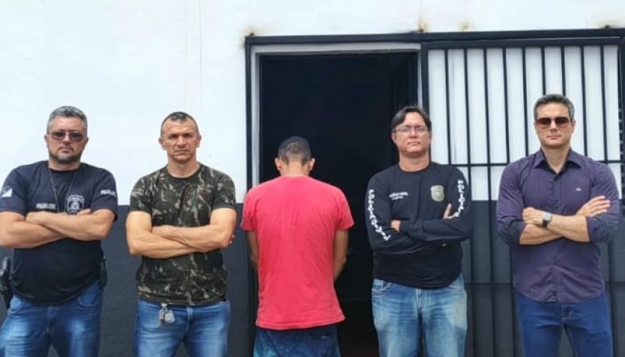 Homem foi preso em Luzimangues - Foto - SSP-TO
