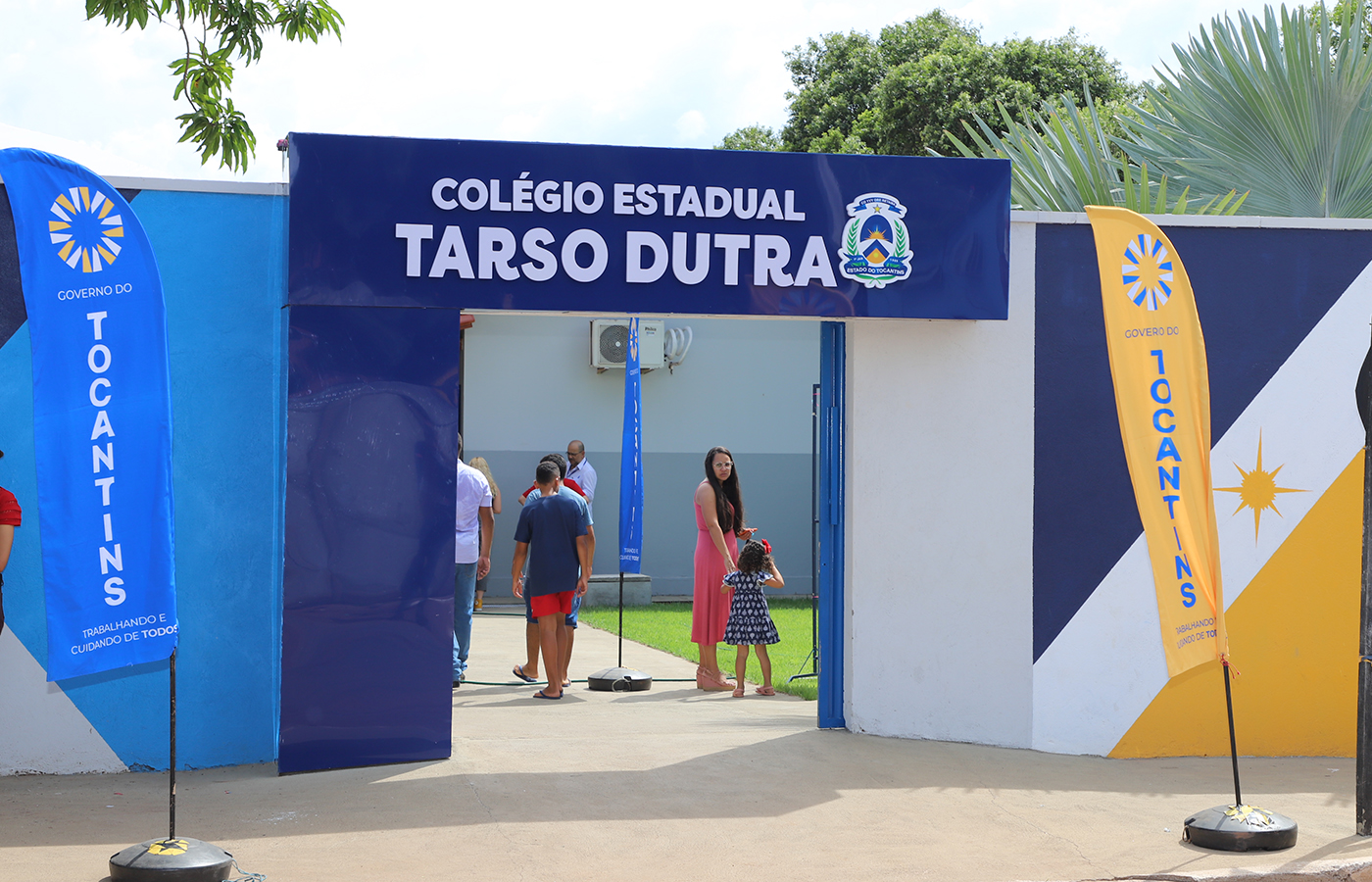 Cerimônia de entrega da reforma do Colégio Estadual Tarso Dutra - Foto - Antonio Gonçalves/Governo do Tocantins