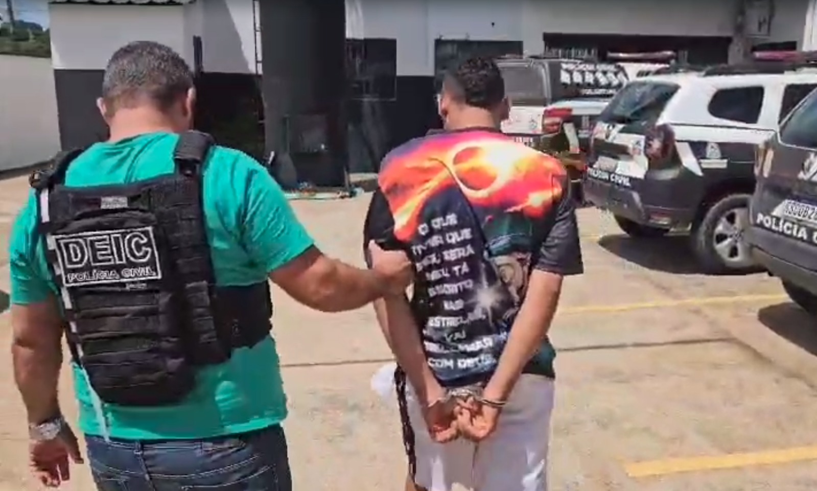 Jovem foi preso em Pium e é apontado como membro de facção - Foto - Polícia Civil do Tocantins