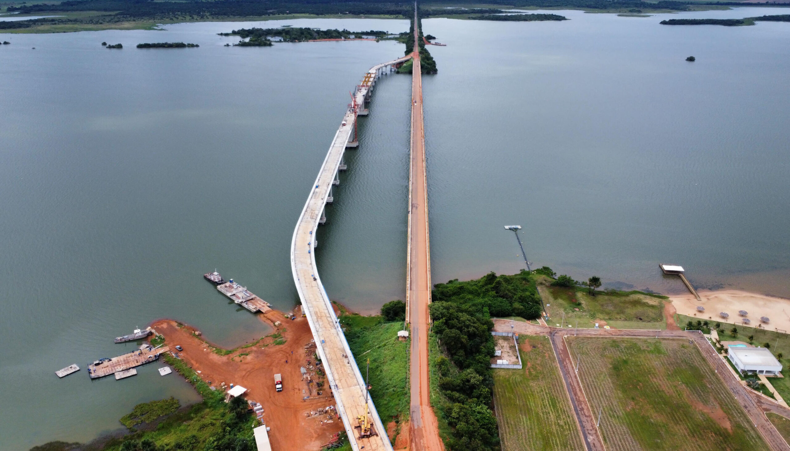Com 85% concluída, Ponte de Porto Nacional é a maior obra de infraestrutura em andamento do Estado - Foto: Tomaz Neto/Governo do Tocantins