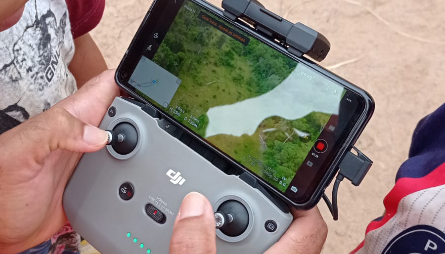 Drones estão sendo usados nas buscas pela criança - Foto - Corpo de Bombeiros do Tocantins