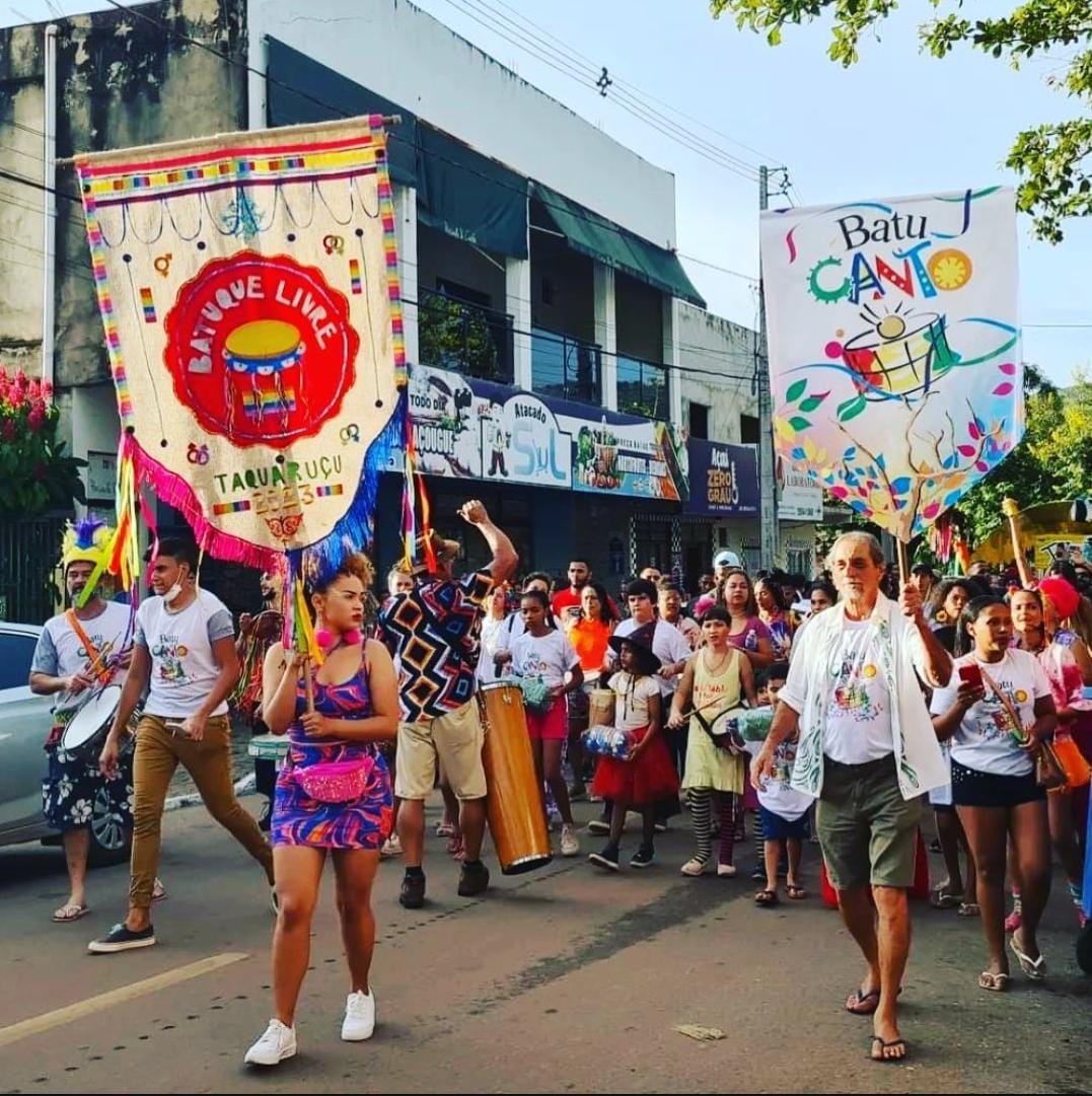 Blocos Carnavalescos de Rua Batuque Livre e BatuCanto em Taquaruçu - Foto - Graziela Reis