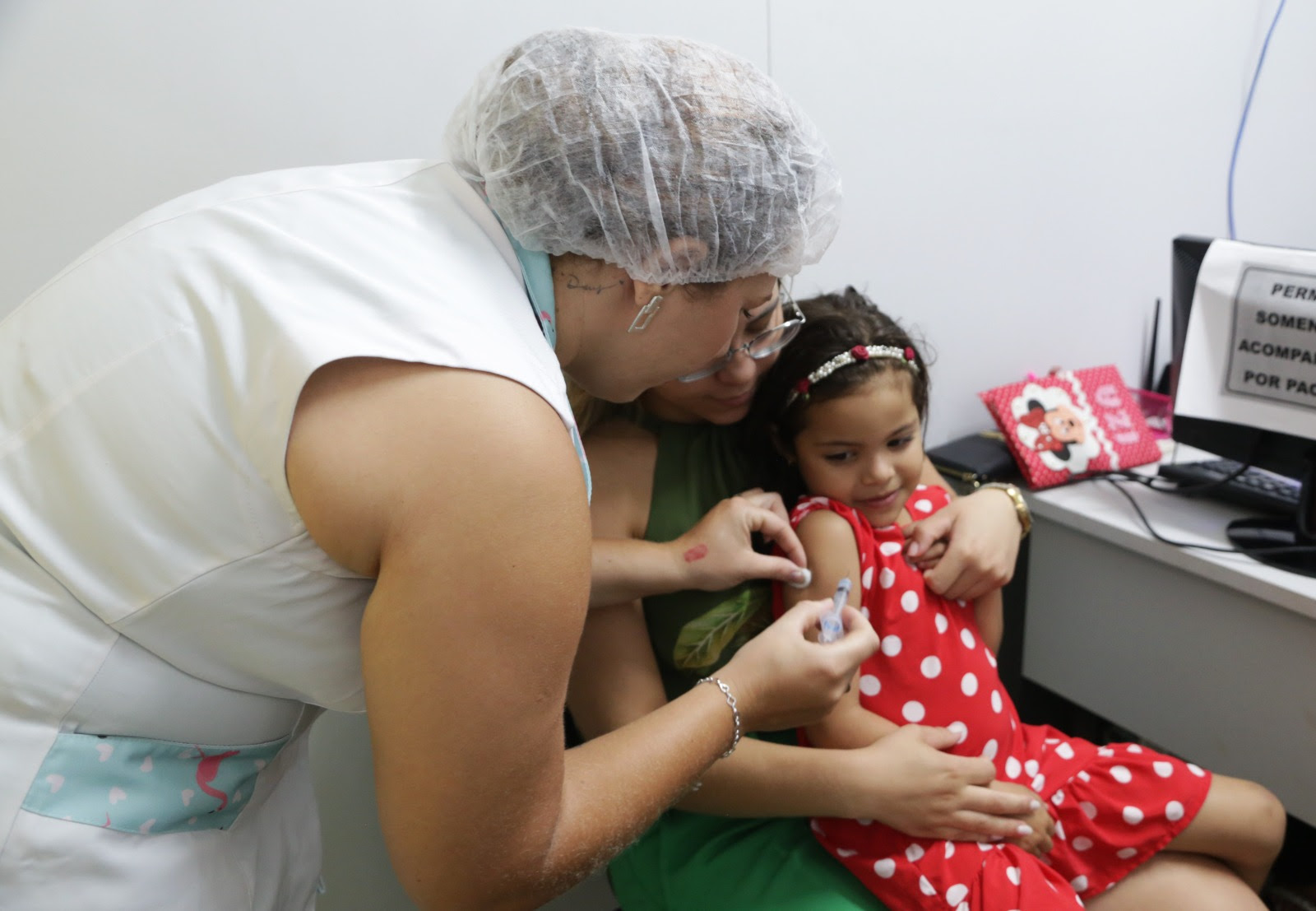 Vacinação infantil contra a Covid - Foto - Marcos Filho Sandes/Prefeitura de Araguaína