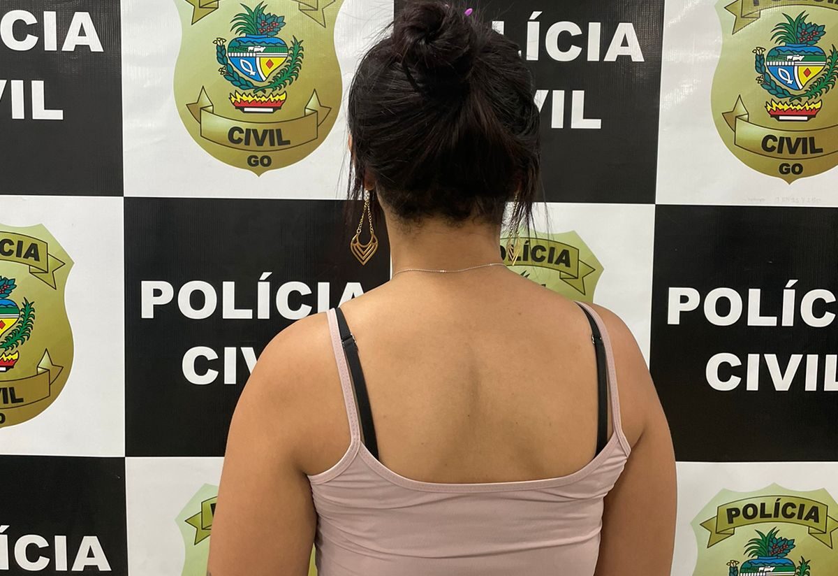 Mulher foi presa em Goiás - Foto - Polícia Civil de Goiás