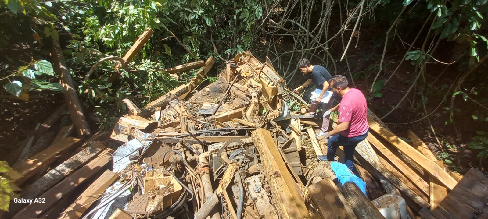 Acidente aconteceu próximo de uma fazenda em Brasilândia - Foto - Corpo de Bombeiros do Tocantins