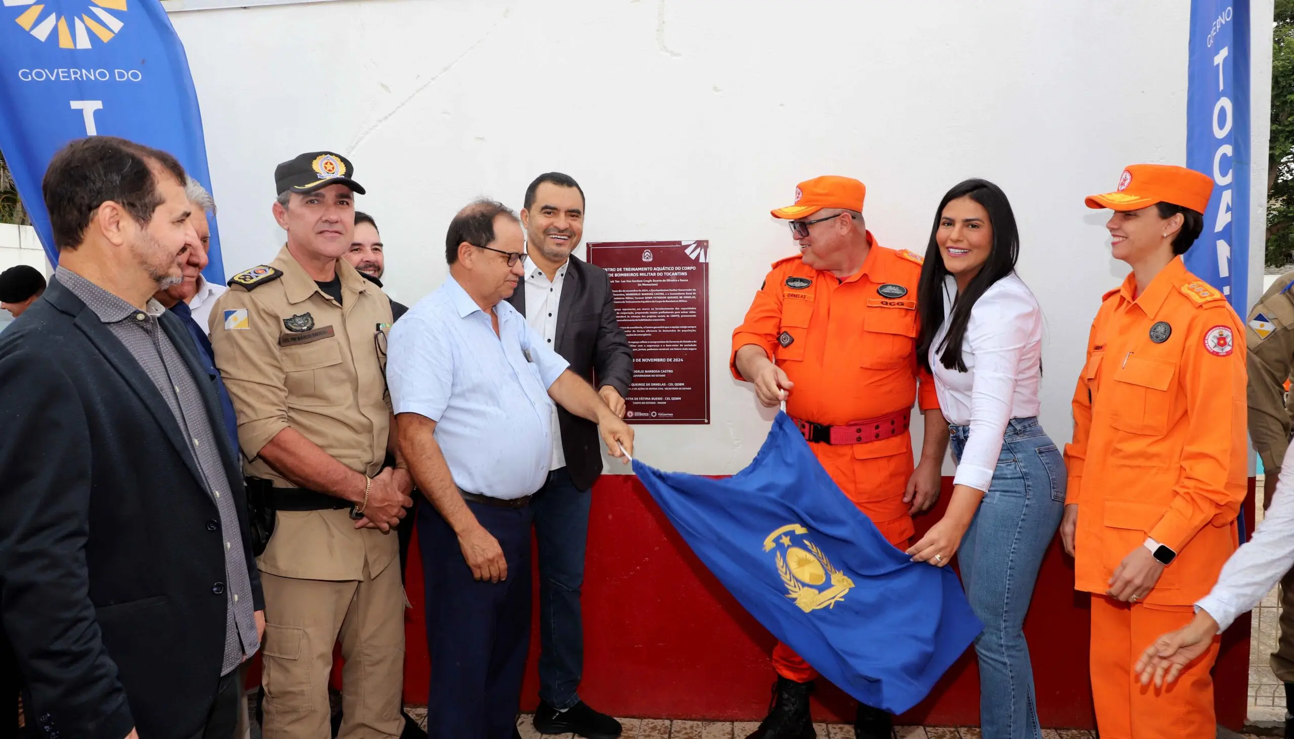 Governador Wanderlei Barbosa inaugura Centro de Treinamento Aquático do Corpo de Bombeiros e entrega veículos para a corporação