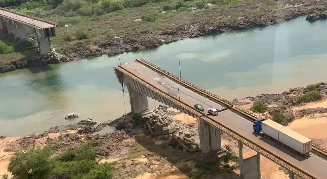 Em comunicado, Semarh diz que análises apontam ausência de impacto na qualidade da água após desabamento da ponte entre TO e MA