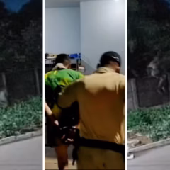 Homem foi encontrado escondido em cemit&eacute;rio &mdash; Foto: Reprodu&ccedil;&atilde;o/Jornal Porto M&iacute;dia
