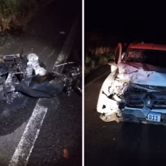 Acidente deixou um morto na TO-222 &mdash; Foto: PM/Divulga&ccedil;&atilde;o