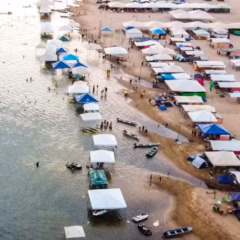 Praia da Raposa, em Tupiratins - Foto: Divulga&ccedil;&atilde;o/Prefeitura de Tupiratins

