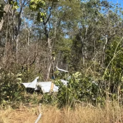 Acidente aconteceu na zona rural de Palmas &mdash; Foto: Matheus Dias/TV Anhanguera