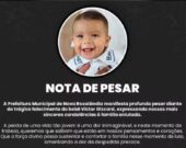 Bebê é atropelado acidentalmente pelo pai e morre três dias antes de completar 1 ano em Nova Rosalândia