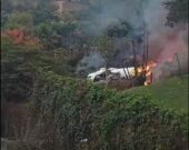 Avião de passageiros cai em Vinhedo, no interior de SP