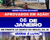 Aprovados no concurso da Educação de Palmas farão carreata e vão acampar na frente do TJ